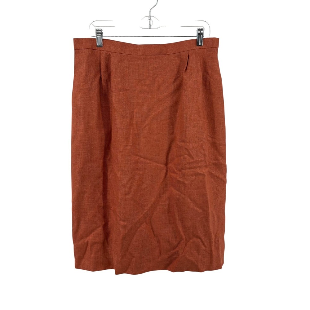 Lands'‎ End Linen Blend Pencil Skirt 16
